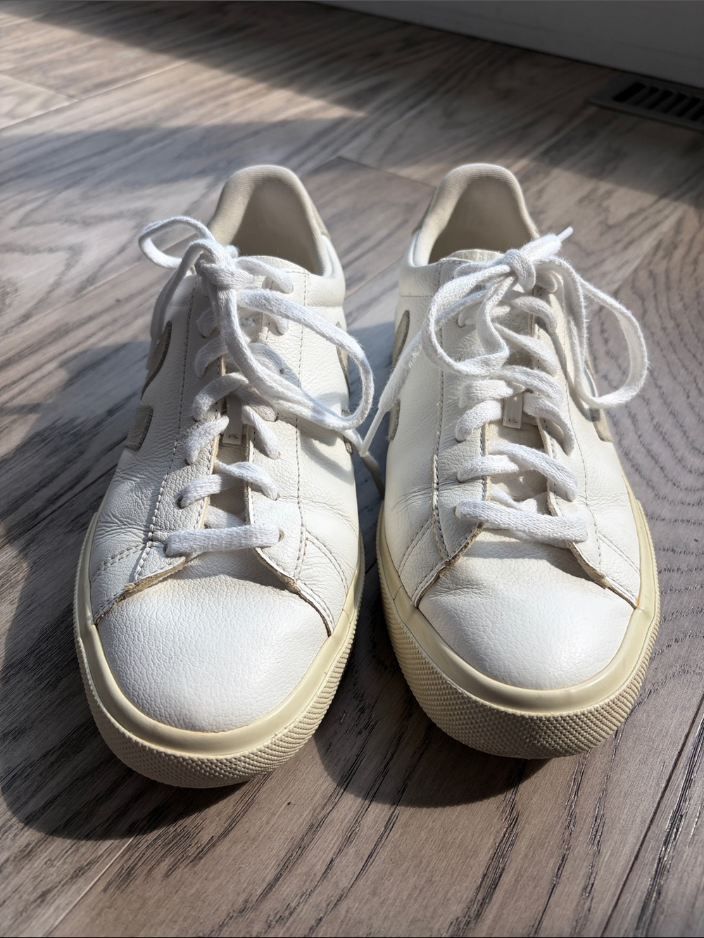 Veja Women’s White Leather Low-Top Sneakers